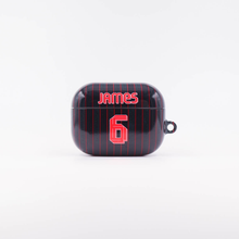Load image into Gallery viewer, Liv Red 22/23 LBJ Black AirPods Case