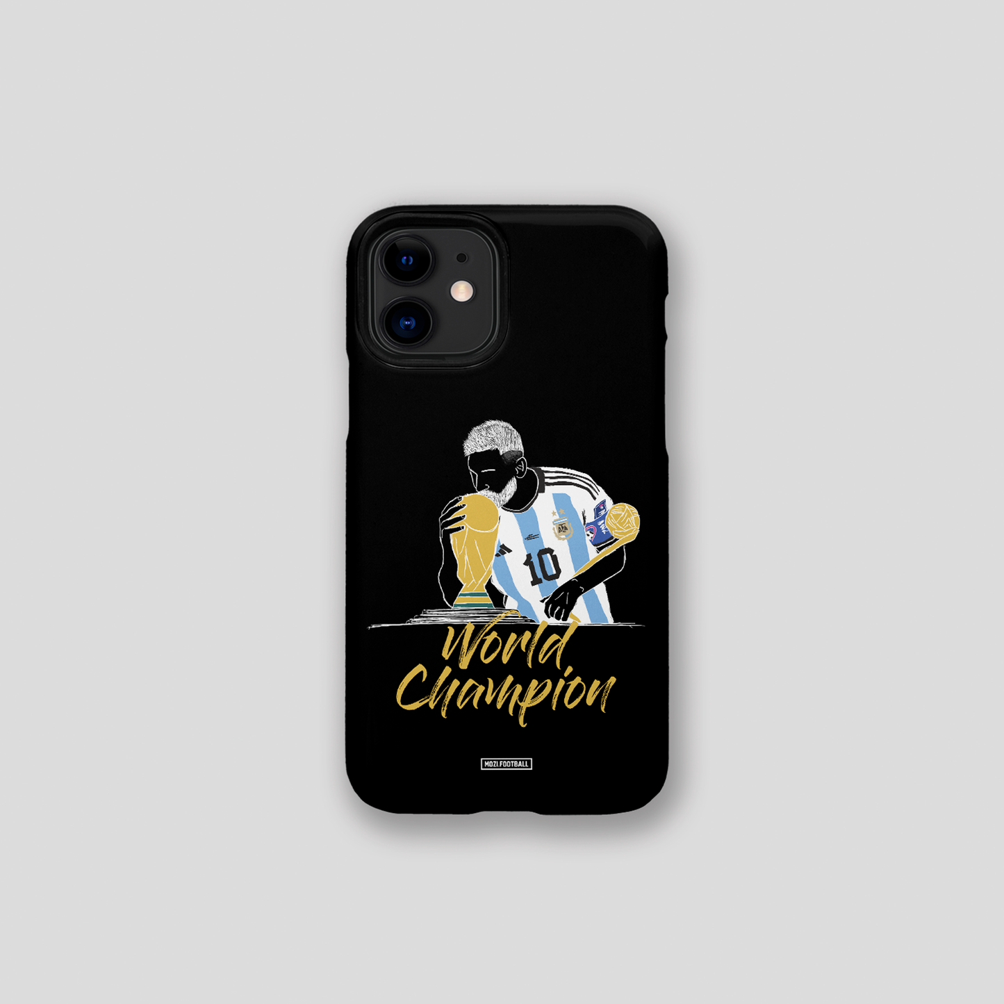 Lionel Messi World Cup Champion Hand Sketched Phone Case