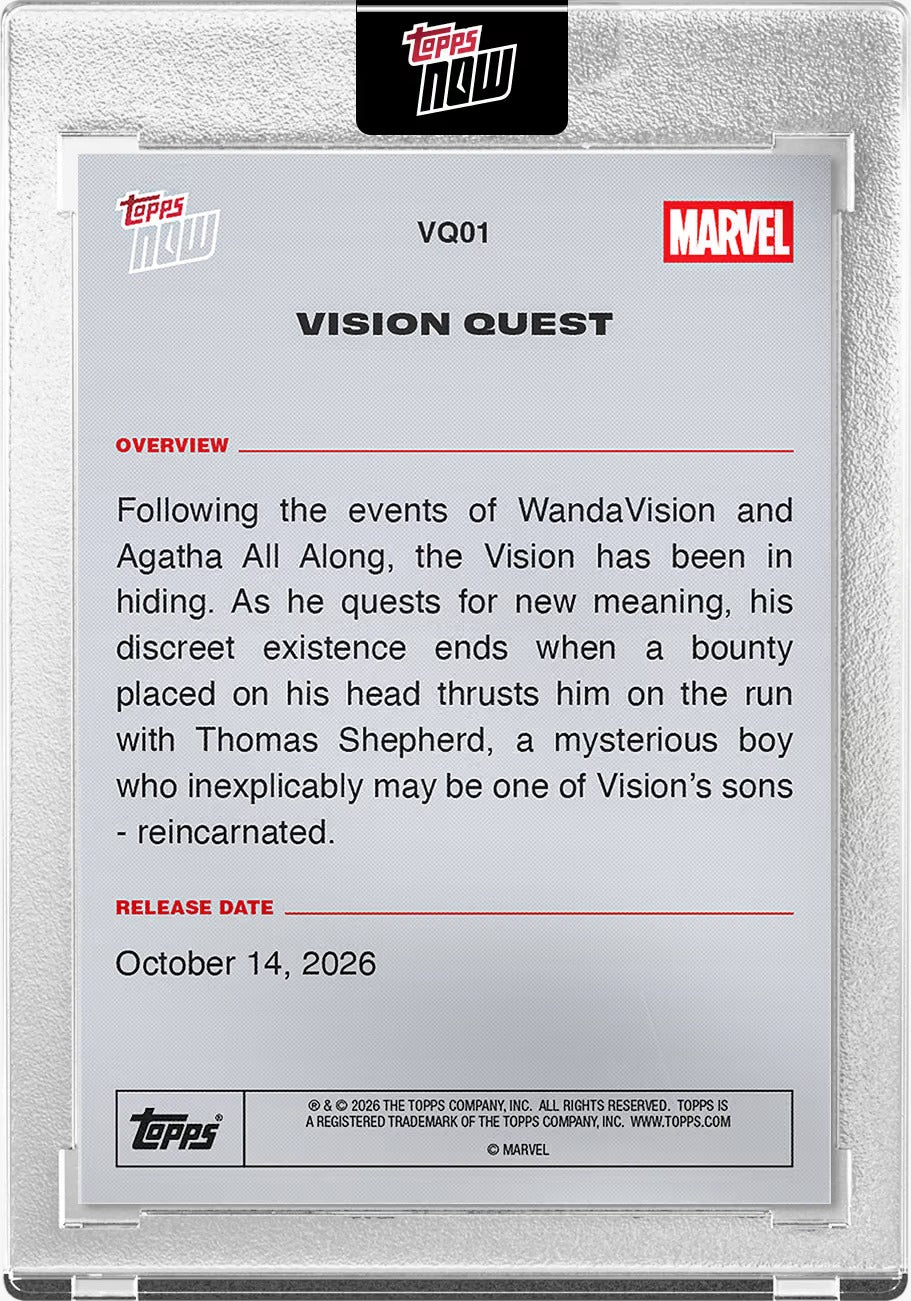 Project Mozi Breaks – Group Order #256 2026 Marvel Topps Now Vision Quest