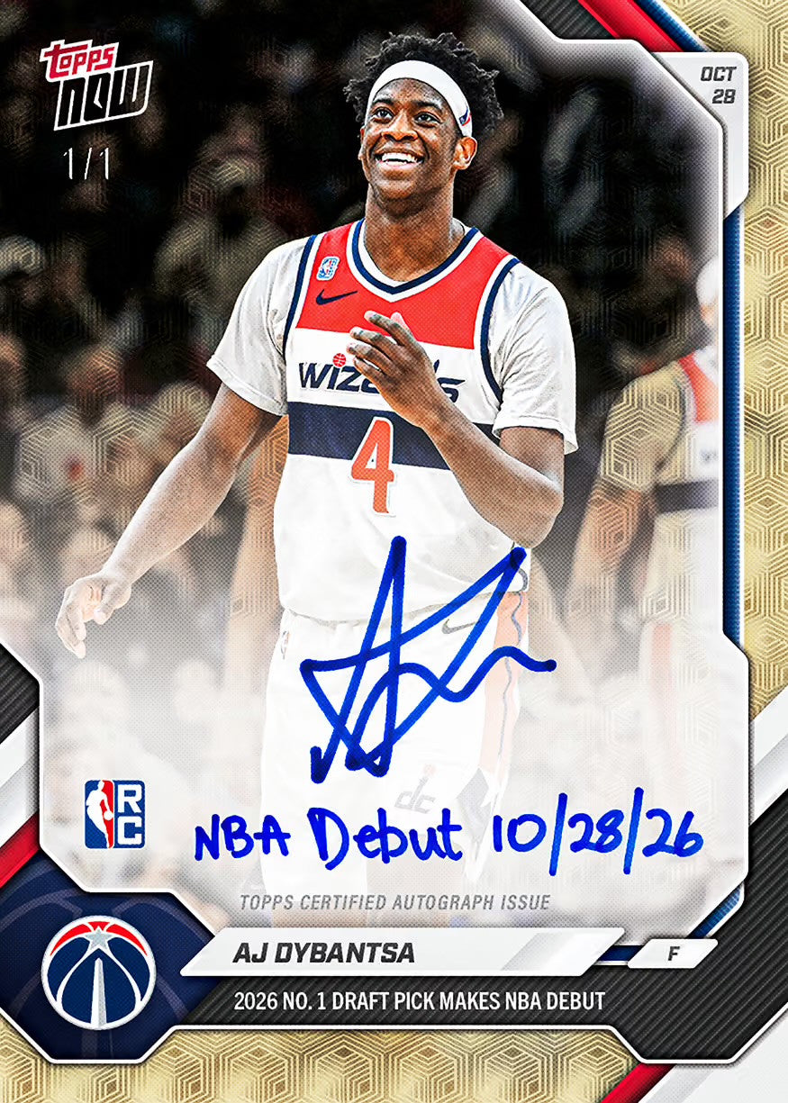 AJ Dybantsa Card 39 - Autograph chase example
