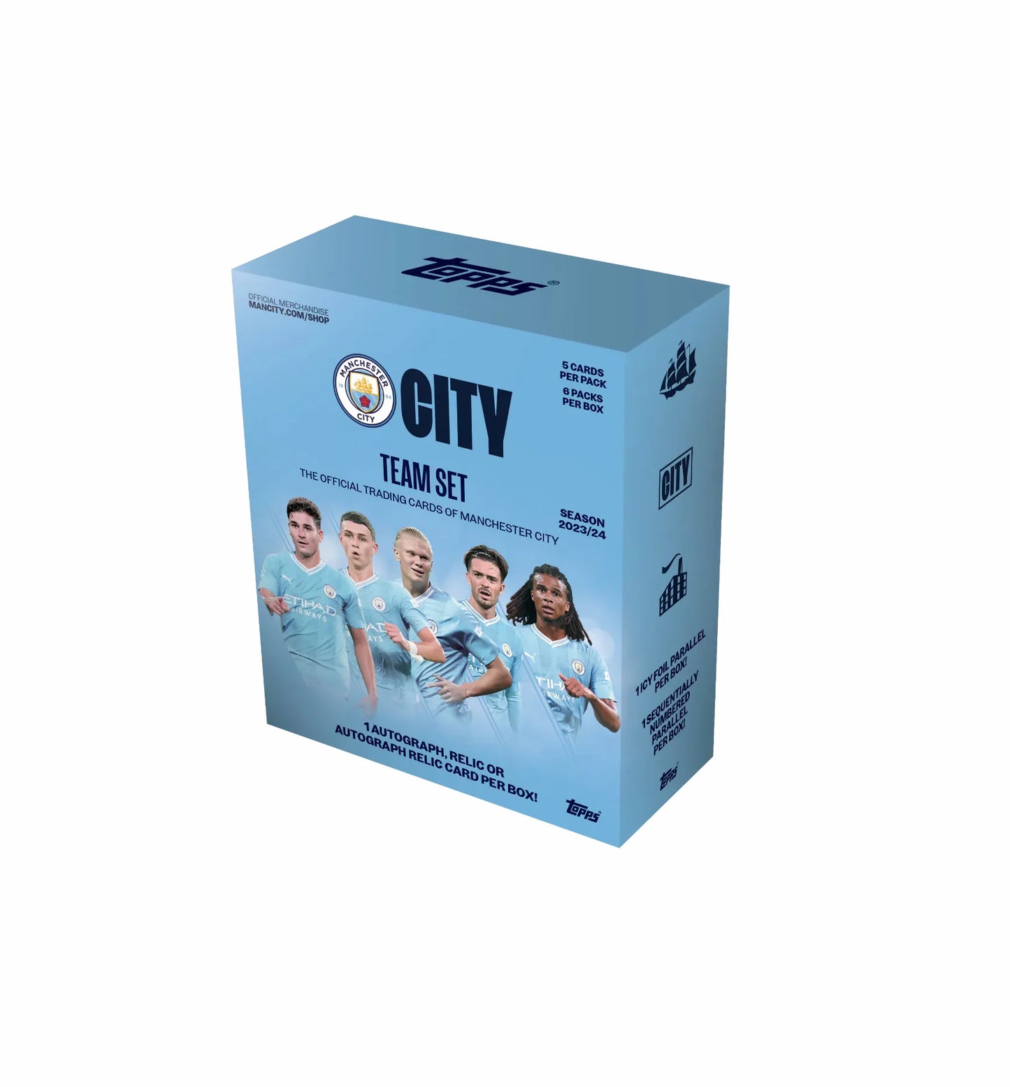 Project Mozi Breaks – Private Break (1 FULL Box Break) 2023/24 Topps Man City Team Set