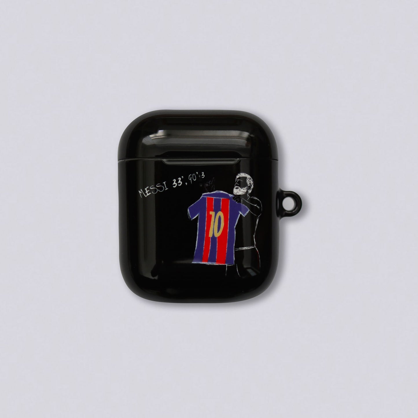 Leo Messi Iconic Celebration Hand Sketched AirPods Case