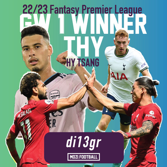 22/23 FPL GW1 WINNER - HY Tsang