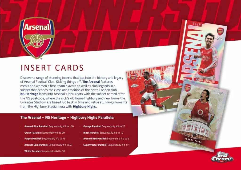 Project Mozi Breaks – Private Break - Topps Chrome® Arsenal 2025/26 Hobby Box