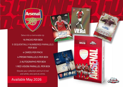 Project Mozi Breaks – Private Break - Topps Chrome® Arsenal 2025/26 Hobby Box