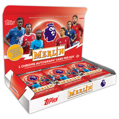 Project Mozi Breaks – Break #622 PYTP: 2025-26 Topps Chrome®️ Merlin Premier League Hobby Sealed Case Break (12 Boxes)