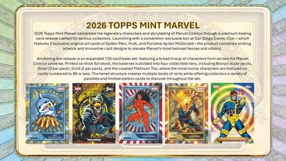 Project Mozi Breaks – Break #698 PYCG: 2026 Topps Mint Marvel Sealed Case Break