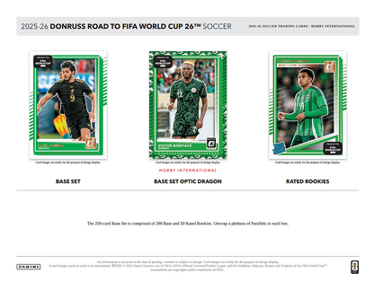 Project Mozi Breaks – Break #609 PYTP: 2025-26 Panini Donruss Road To FIFA World Cup 26 Soccer Hobby International Case Break