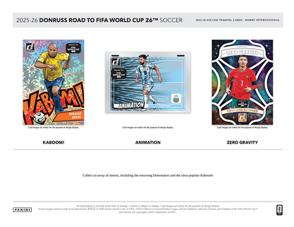 Project Mozi Breaks – Break #609 PYTP: 2025-26 Panini Donruss Road To FIFA World Cup 26 Soccer Hobby International Case Break
