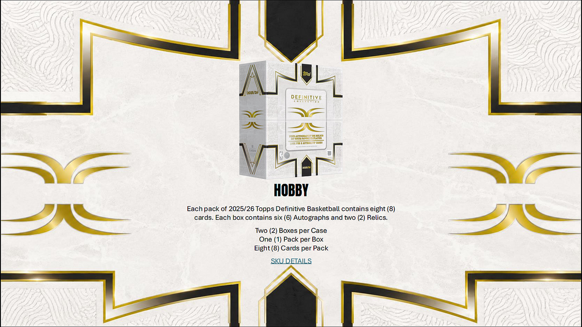 Project Mozi Breaks – Break #741 1.0 RP: 2025-26 Topps Definitive Basketball 1 BOX BREAK FROM SEALED CASE
