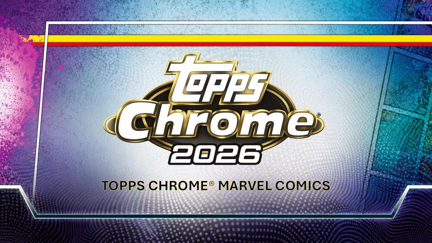 Project Mozi Breaks – Break #654 PYCG: 2026 Topps Marvel Comics Chrome Hobby Box Sealed Case Break (8 Boxes)
