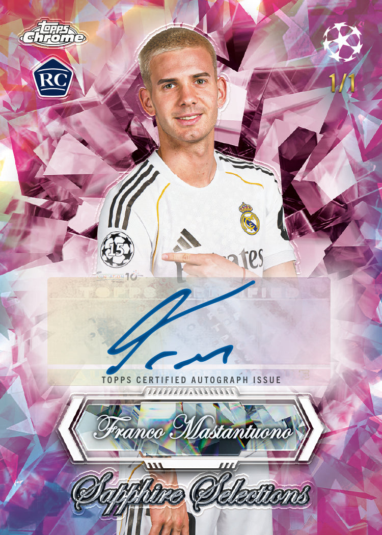 Project Mozi Breaks – Break #782 1.0 PYTP: 2025-26 Topps Chrome Sapphire UEFA Club Competitions Soccer 2 Box Break from Sealed Case