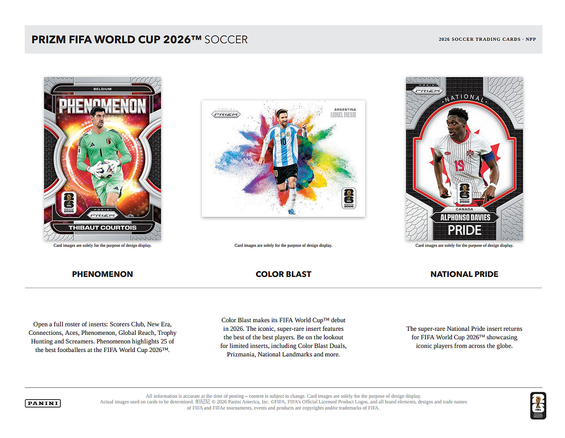 Project Mozi Breaks – Break #662 PYTP: 2026 Panini Prizm FIFA World Cup 2026 Blaster Box Sealed Case Break (20Boxes)