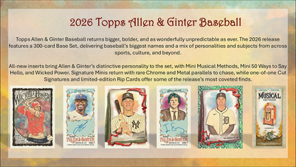 Project Mozi Breaks – Break #762 1.0 PYT: 2026 MLB Topps Allen & Ginter Hobby Sealed Case Break
