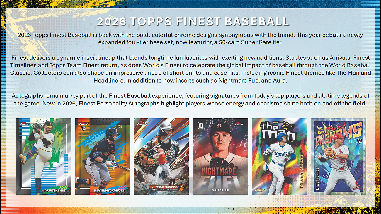 Project Mozi Breaks – Break #666 PYTP: 2026 Topps Finest Baseball Hobby 8 Box Sealed Case Break