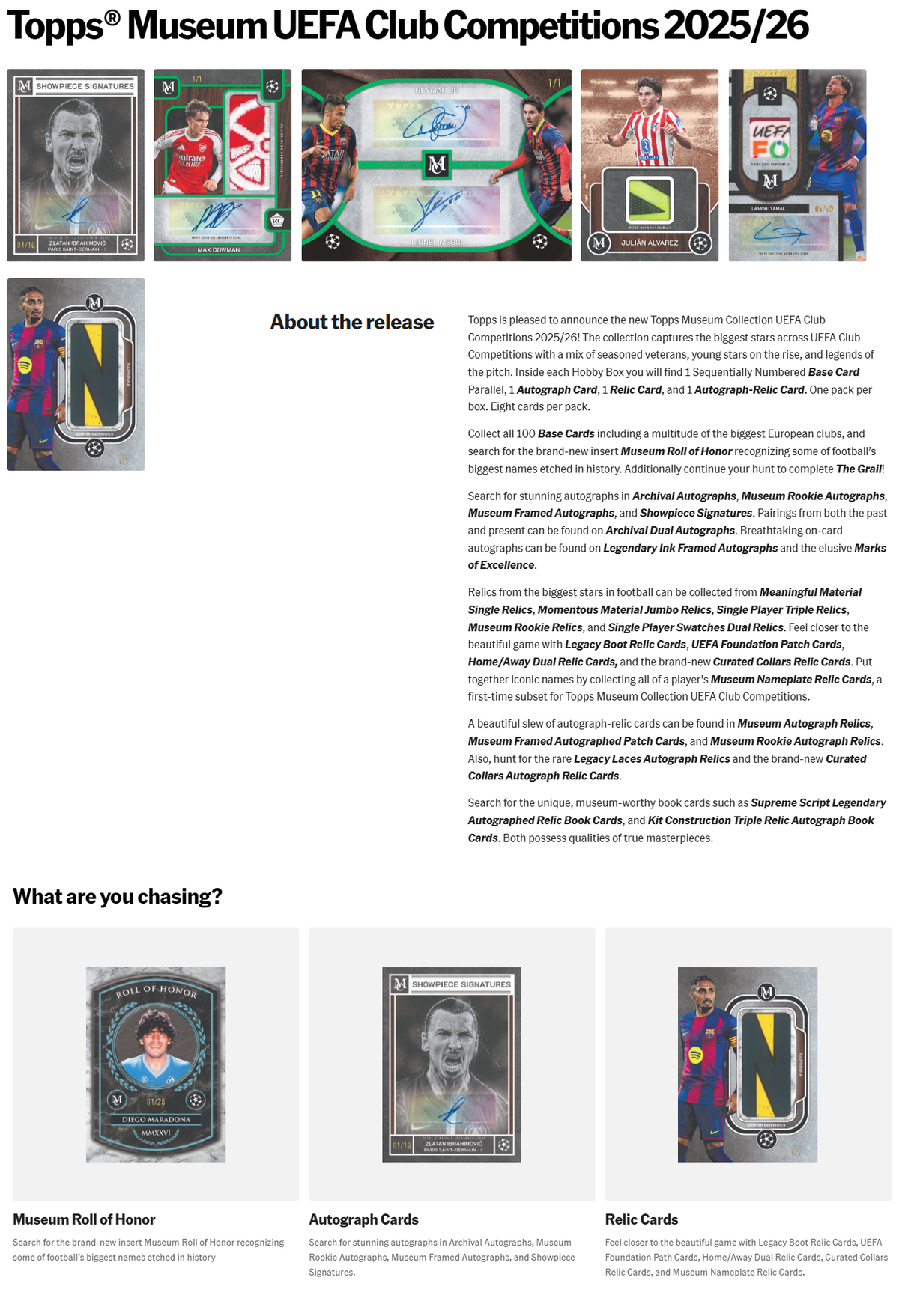Project Mozi Breaks 737 Topps Museum UCC 25/26 Hobby Box Break ...