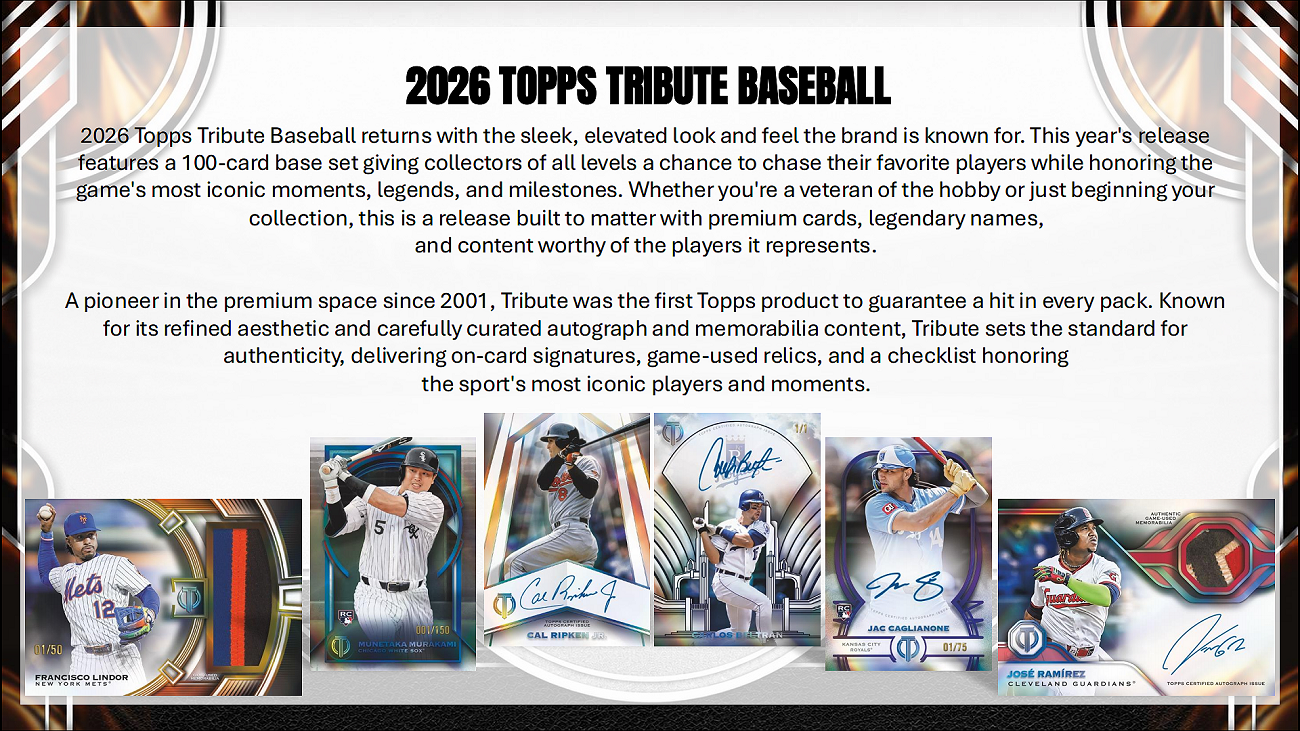 Project Mozi Breaks – Break #681 PYT: 2026 Topps Tribute Baseball Sealed Case Break (4 Boxes)