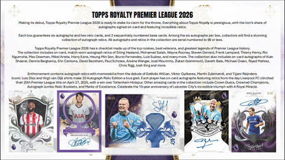 Project Mozi Breaks – Break #744 1.0 PYTP: Topps Royalty Premier League 2026 2 Hobby Box from Sealed Case Break