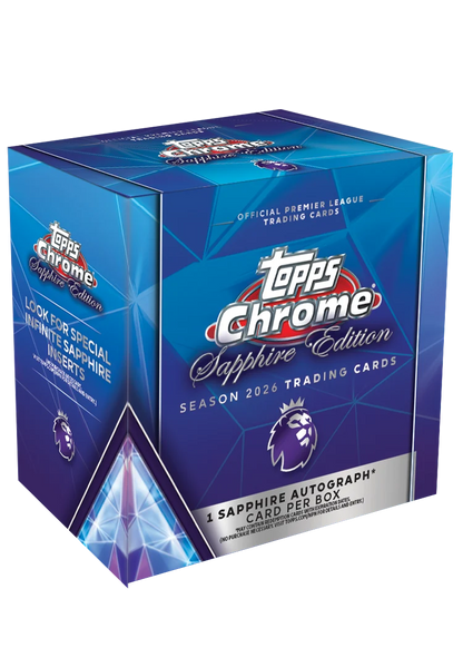 Project Mozi Breaks – Break #763 1.0 PYTP: 2026 Topps® Chrome Premier League - Sapphire Edition 2 Box Break from Sealed Case