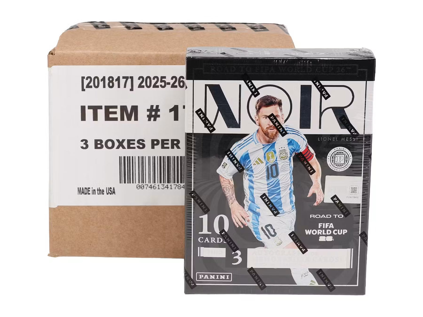 Project Mozi Breaks – Break #613 PYTP: Panini Noir Road to FIFA World Cup 2026™️ Hobby INTL 1 Case and 1 Box (4 Boxes)