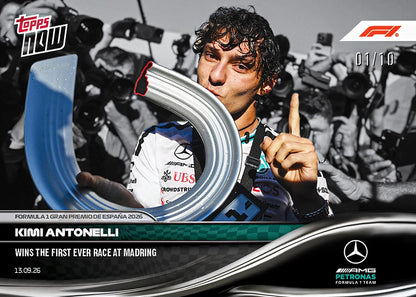 Project Mozi Breaks – Group Order #236 Kimi Antonelli - 2026 Formula 1®️ Topps NOW®️ - Card 59