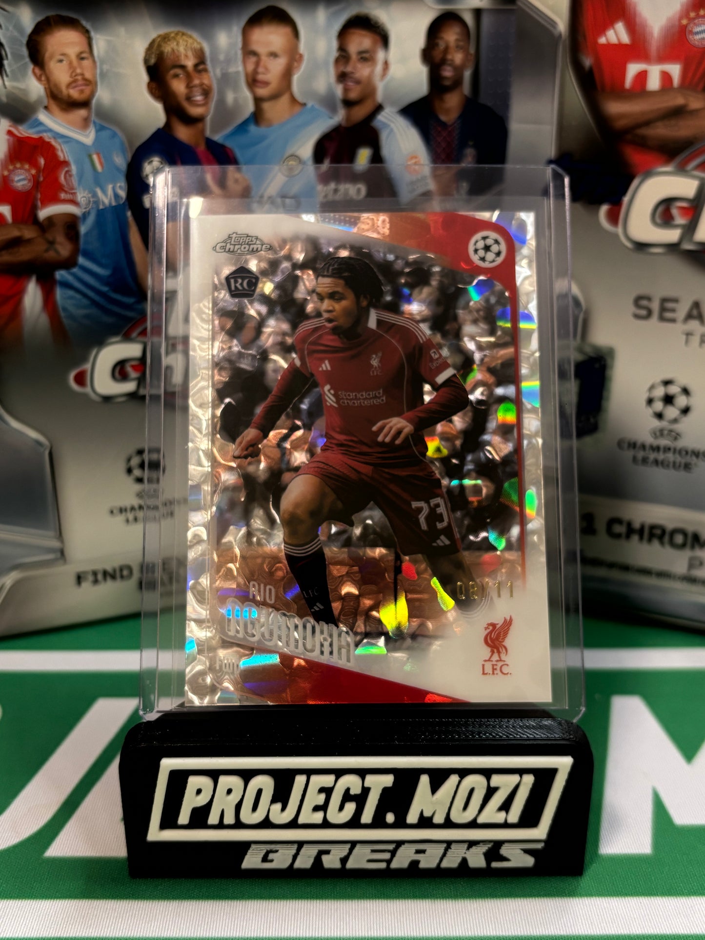 Project Mozi Breaks – Break #594 PYTP: 2025-26 Topps Chrome®️ UEFA Club Competitions Mega Full Case + FDI 1 Box Break (21 Boxes in Total)