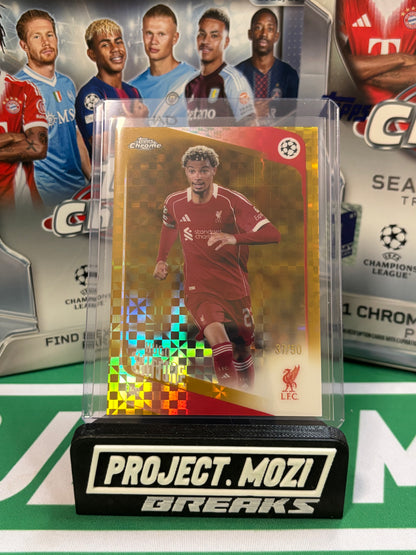 Project Mozi Breaks – Break #594 PYTP: 2025-26 Topps Chrome®️ UEFA Club Competitions Mega Full Case + FDI 1 Box Break (21 Boxes in Total)
