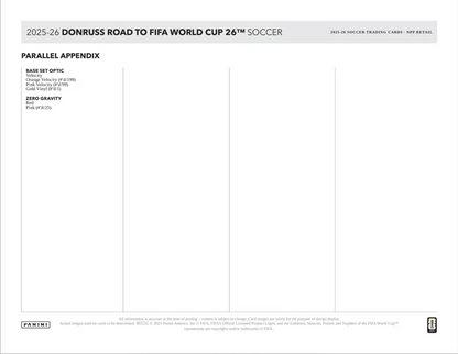 Project Mozi Breaks – Break #621 PYTP: 2025-26 Panini Donruss Road To FIFA World Cup 26 Soccer Blaster Case Break (20 Boxes)