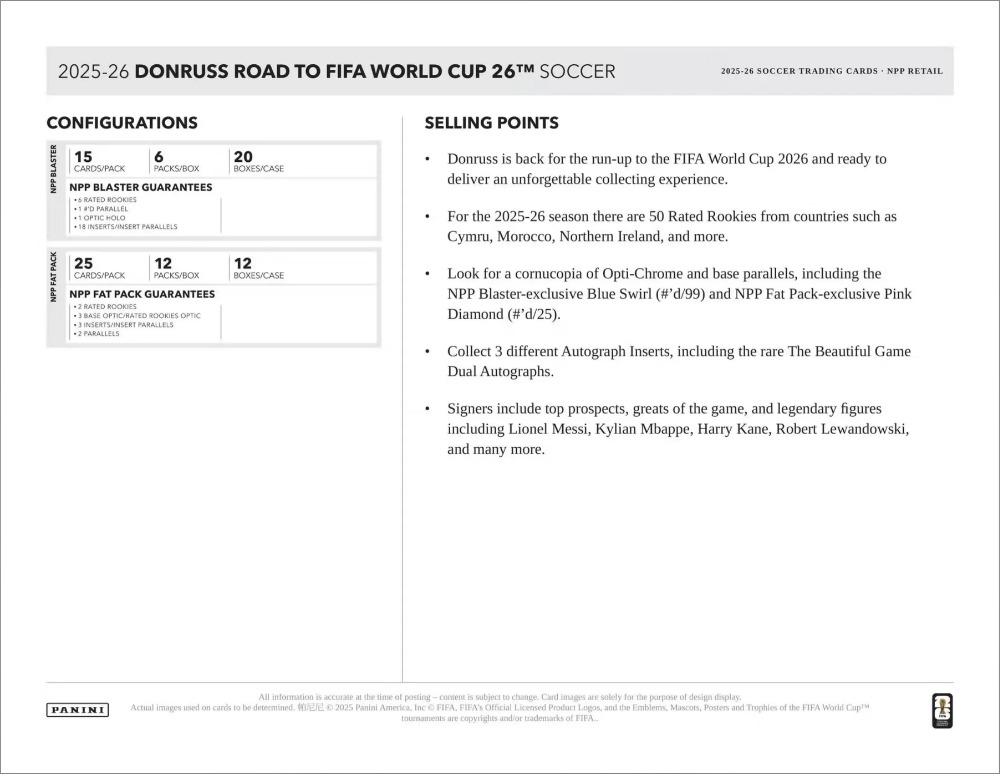 Project Mozi Breaks – Break #621 PYTP: 2025-26 Panini Donruss Road To FIFA World Cup 26 Soccer Blaster Case Break (20 Boxes)