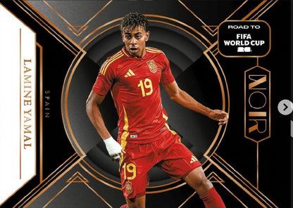 Project Mozi Breaks – Break #613 PYTP: Panini Noir Road to FIFA World Cup 2026™️ Hobby INTL 1 Case and 1 Box (4 Boxes)