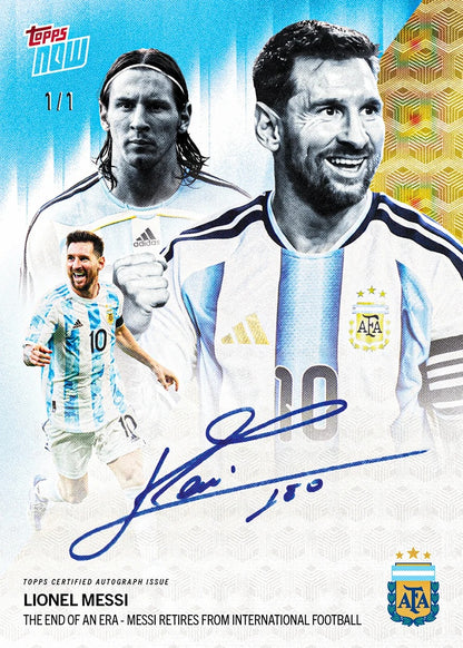 Project Mozi Breaks – Group Order #219 Lionel Messi - 2026 Argentina Topps NOW®️ - Card 1