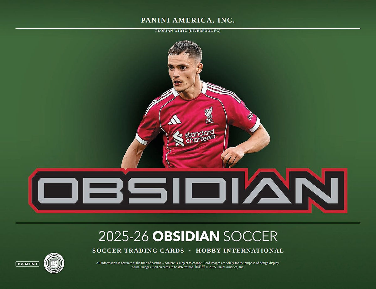 Project Mozi Breaks – Break #728 1.0 PYTP: 2025-26 Panini Obsidian Soccer Hobby International full case 12 box break