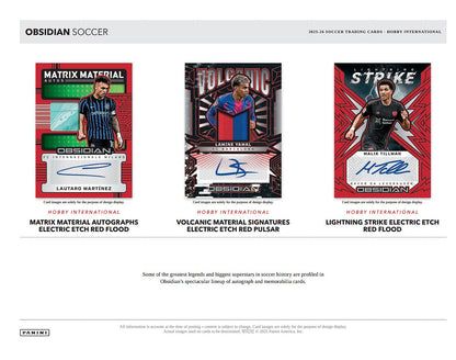 Project Mozi Breaks – Break #728 1.0 PYTP: 2025-26 Panini Obsidian Soccer Hobby International full case 12 box break