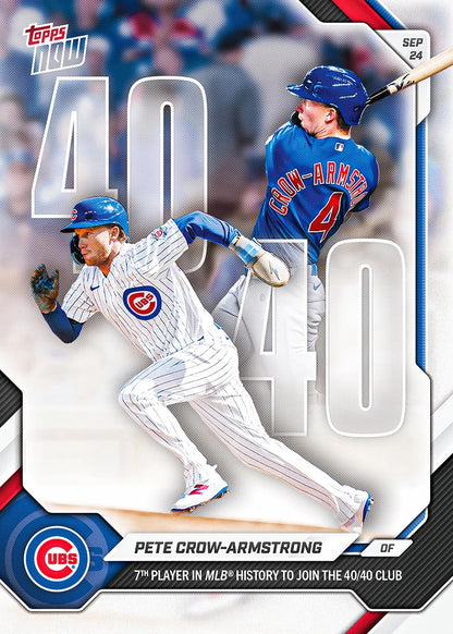 Project Mozi Breaks – Group Order #242 Pete Crow-Armstrong - 2026 MLB Topps NOW®️ - Card 712