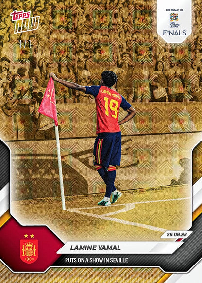 Project Mozi Breaks – Group Order #249 Lamine Yamal - 2026-27 UEFA Nations League Topps NOW®️ - Card 5