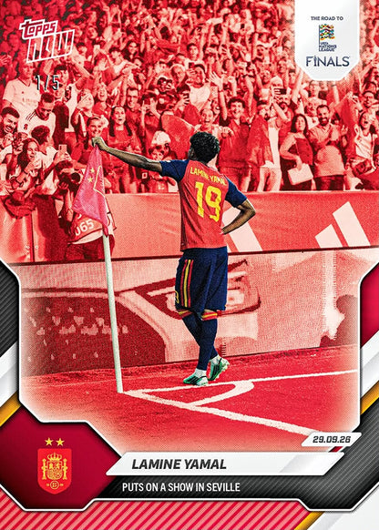 Project Mozi Breaks – Group Order #249 Lamine Yamal - 2026-27 UEFA Nations League Topps NOW®️ - Card 5