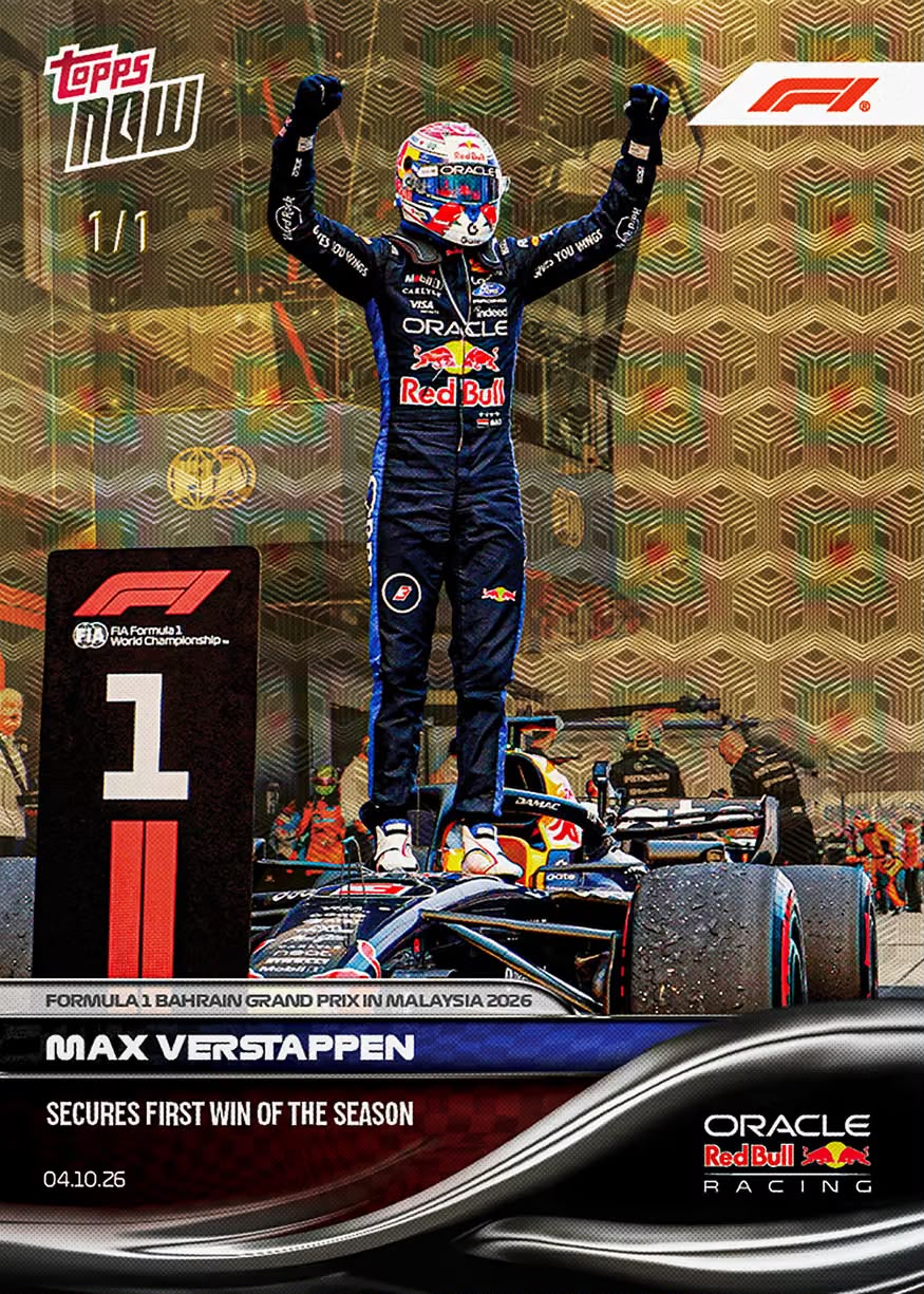 Project Mozi Breaks – Group Order #252 Max Verstappen - 2026 Formula 1®️ Topps NOW®️ - Card 64