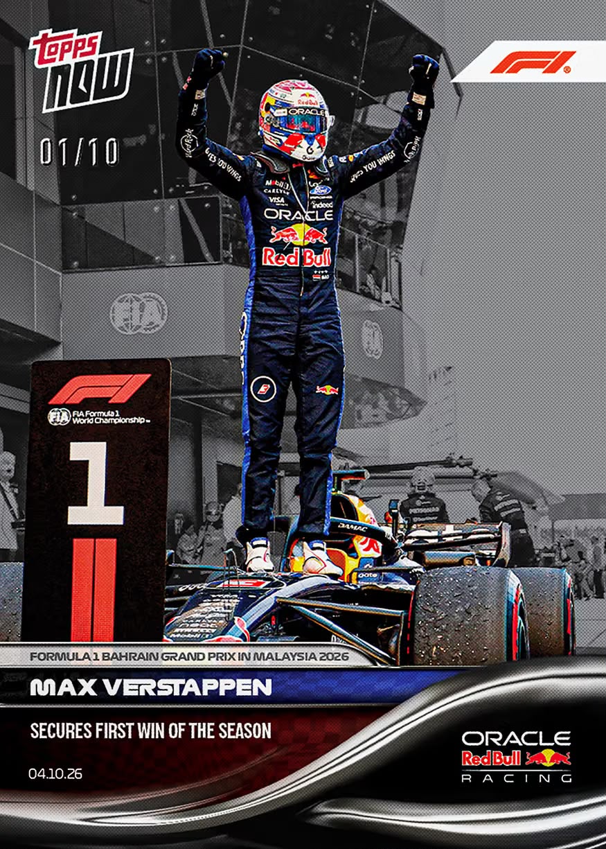 Project Mozi Breaks – Group Order #252 Max Verstappen - 2026 Formula 1®️ Topps NOW®️ - Card 64