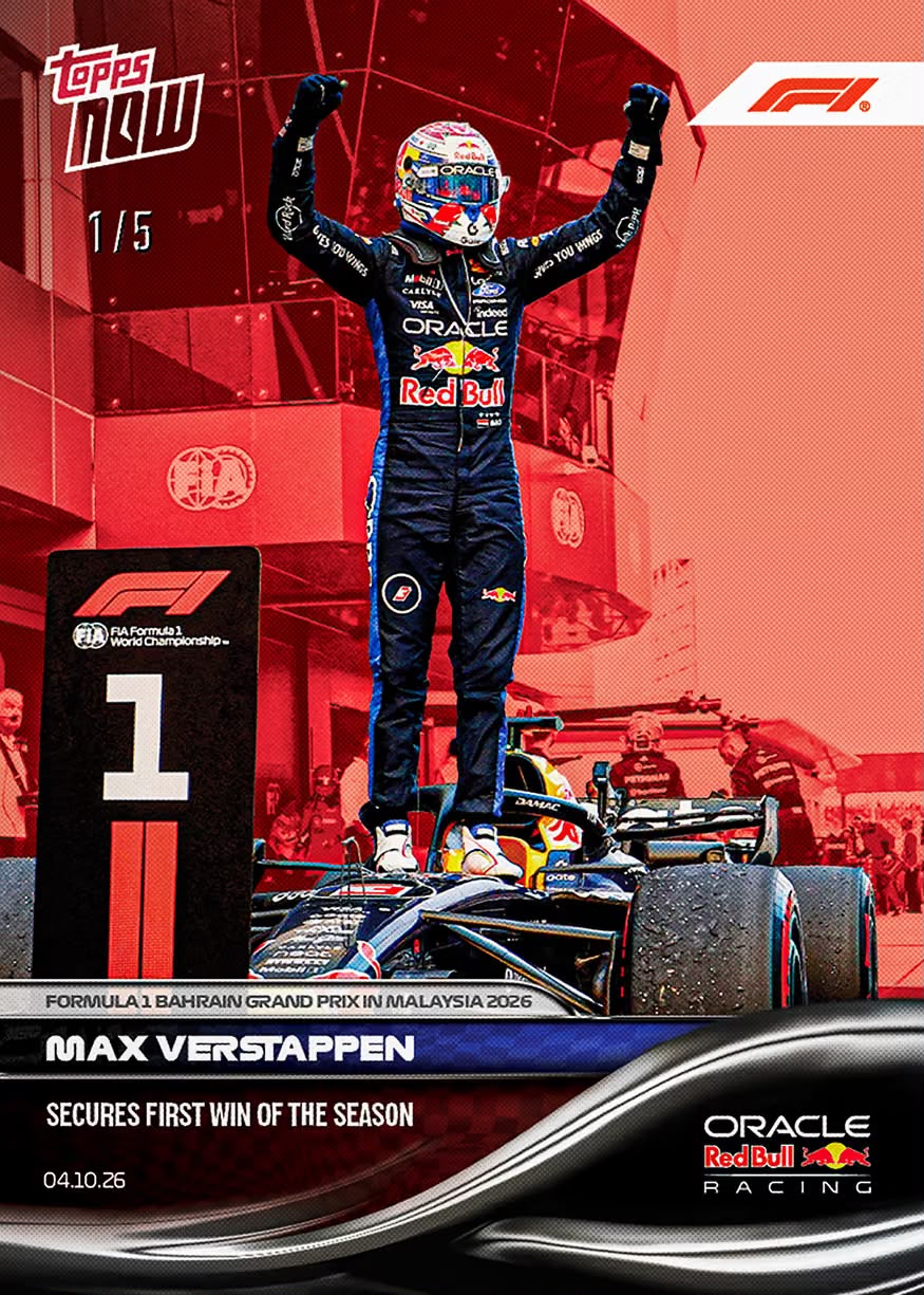 Project Mozi Breaks – Group Order #252 Max Verstappen - 2026 Formula 1®️ Topps NOW®️ - Card 64