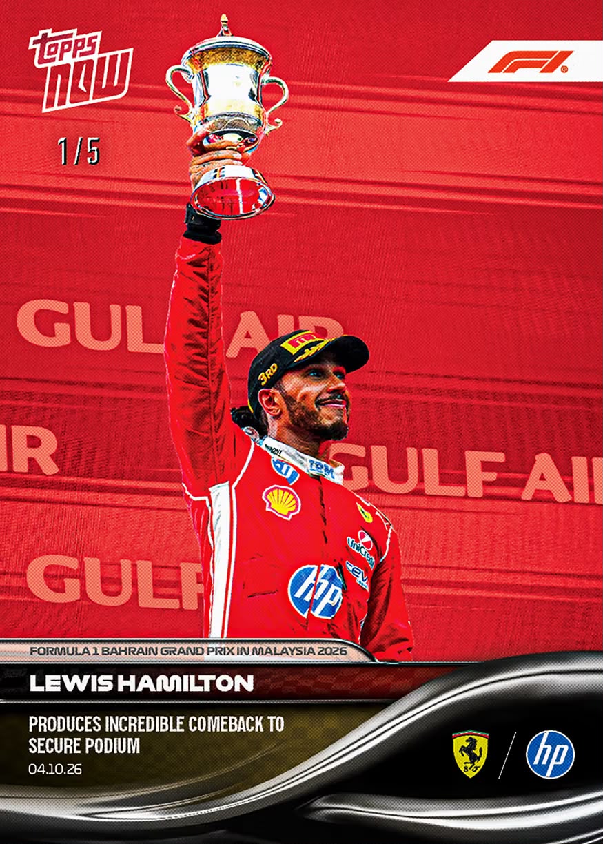 Project Mozi Breaks – Group Order #253 Lewis Hamilton - 2026 Formula 1®️ Topps NOW®️ - Card 65