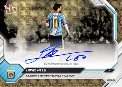 Project Mozi Breaks – Group Order #254 Lionel Messi - 2026 Argentina Topps NOW®️ - Final Farewell Pack