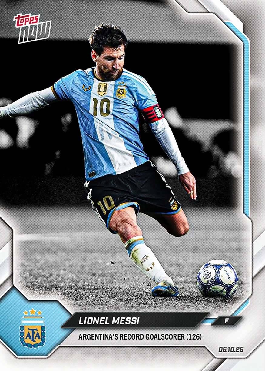 Project Mozi Breaks – Group Order #254 Lionel Messi - 2026 Argentina Topps NOW®️ - Final Farewell Pack