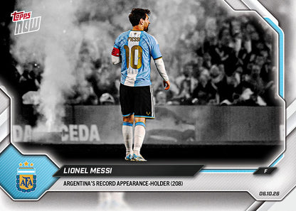 Project Mozi Breaks – Group Order #254 Lionel Messi - 2026 Argentina Topps NOW®️ - Final Farewell Pack