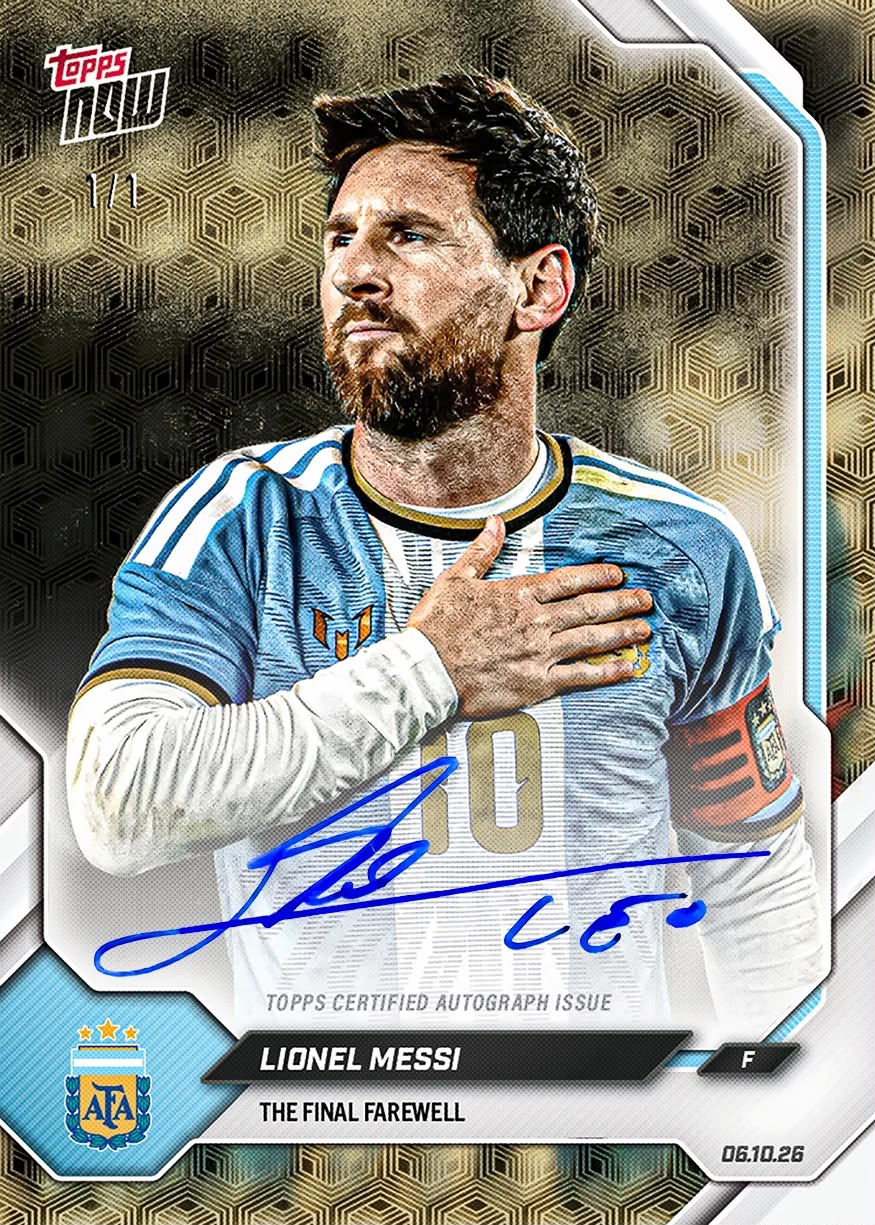 Project Mozi Breaks – Group Order #254 Lionel Messi - 2026 Argentina Topps NOW®️ - Final Farewell Pack