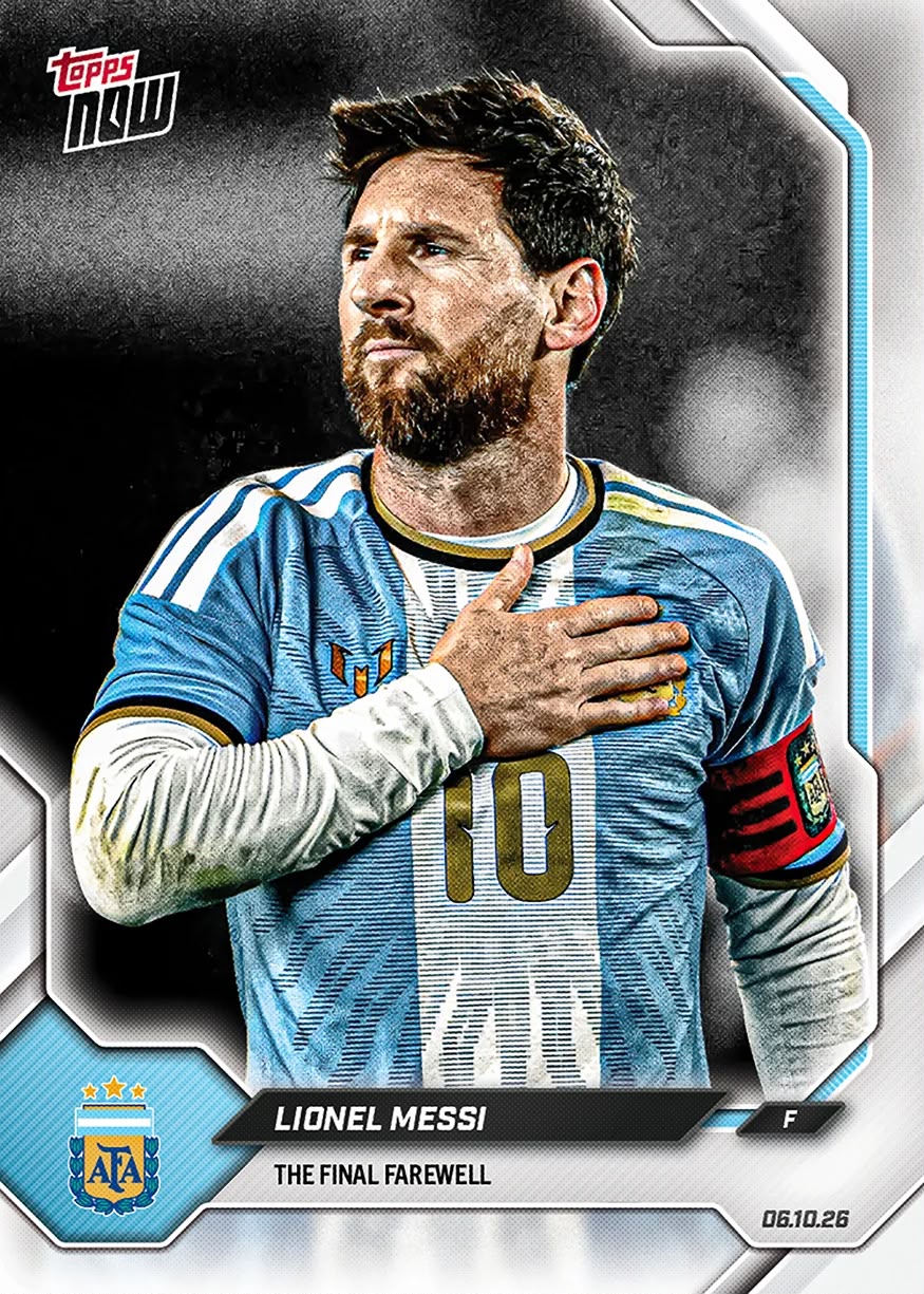 Project Mozi Breaks – Group Order #254 Lionel Messi - 2026 Argentina Topps NOW®️ - Final Farewell Pack