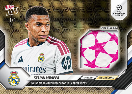 Project Mozi Breaks – Group Order #258 Kylian Mbappe©️ - 2026-27 UCL Topps NOW®️ - Card 32
