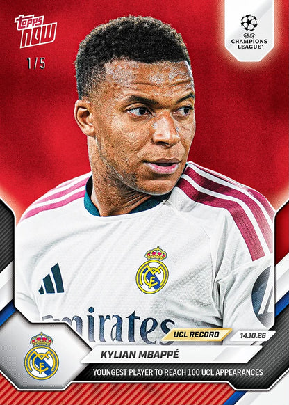 Project Mozi Breaks – Group Order #258 Kylian Mbappe©️ - 2026-27 UCL Topps NOW®️ - Card 32