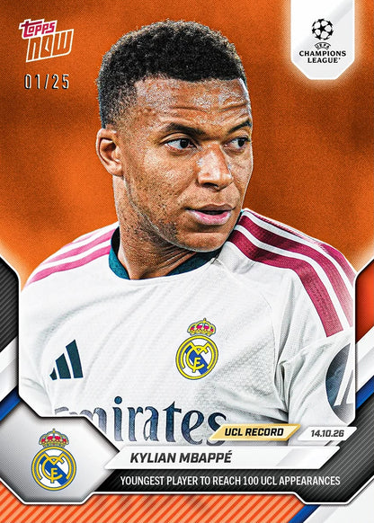 Project Mozi Breaks – Group Order #258 Kylian Mbappe©️ - 2026-27 UCL Topps NOW®️ - Card 32