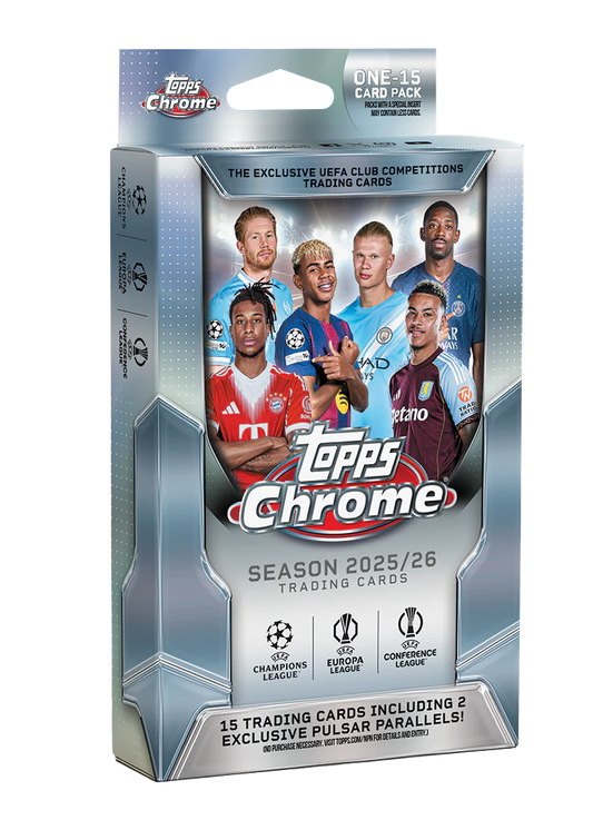 Project Mozi Breaks – Private Break - 2025-26 Topps Chrome®️ UEFA Club Competitions Hanger Box (1 Box)