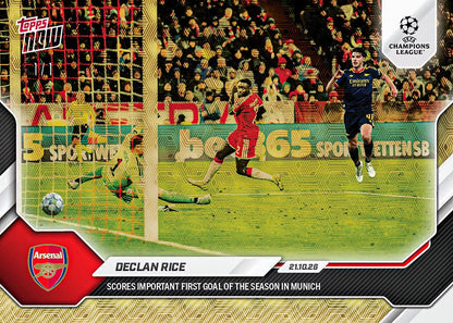 Declan Rice 2026-27 UCL Topps NOW Card 43 - FoilFractor /1